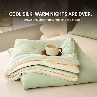 Cooling Silk Summer Blanket