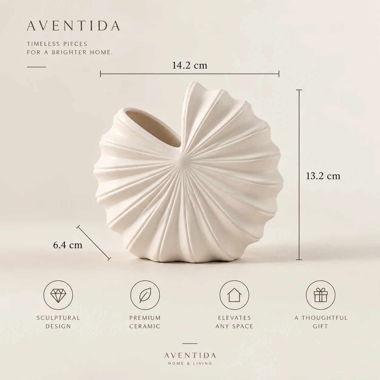 Sienna Sculptural Vase