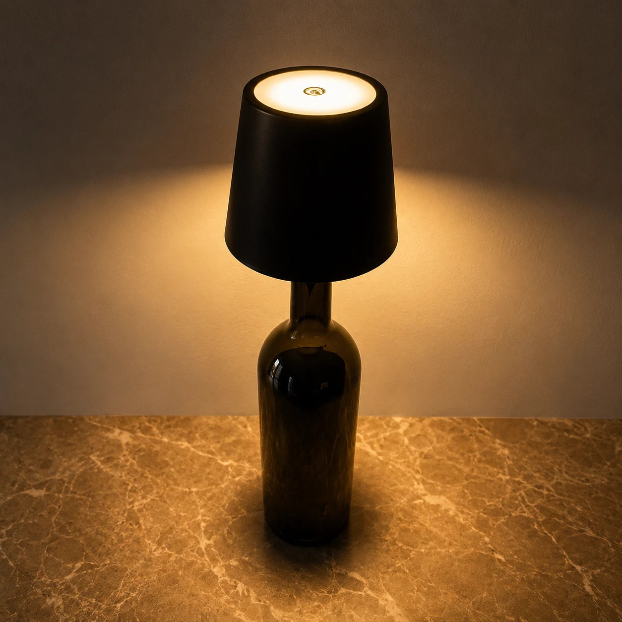 Velour Bottle Lamp