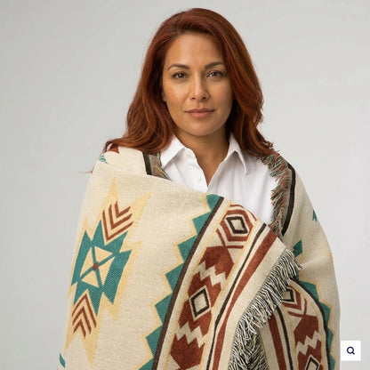 Boho Aztec Throw Blanket