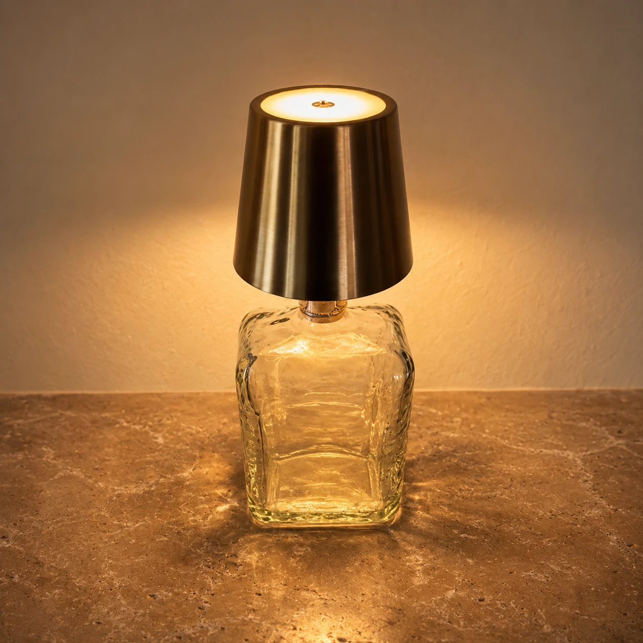 Velour Bottle Lamp