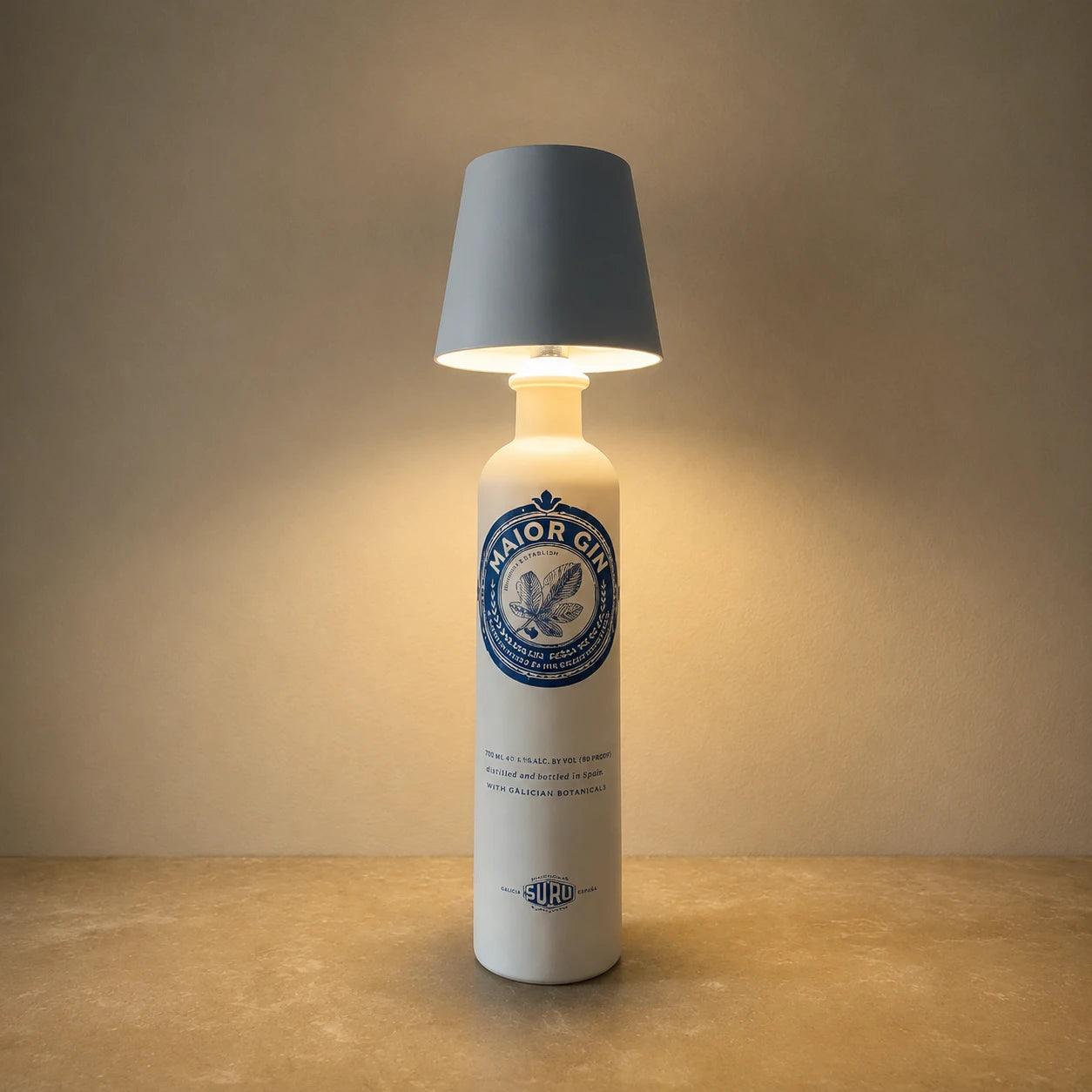 Velour Bottle Lamp