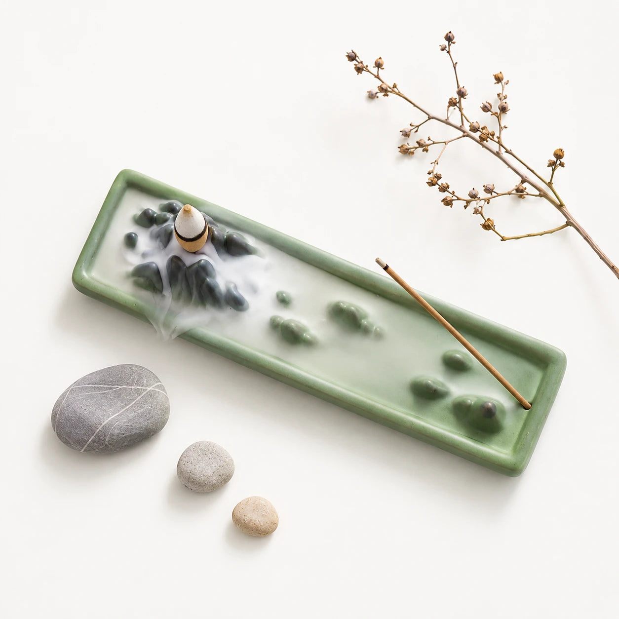 MistyPeak — Backflow Incense Burner